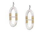 Lucky Brand Oval Drop Earrings (two-tone) Earring