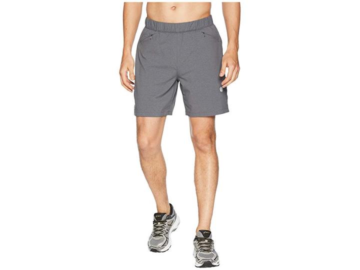 Asics 2-n-1 7 Shorts (dark Grey Heather) Men's Shorts