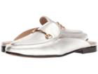 Sam Edelman Linnie (soft Silver Polished Metallic Leather) Women's Clog/mule Shoes