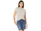 Lna Ono Tee (gold Lurex Stripe) Women's T Shirt