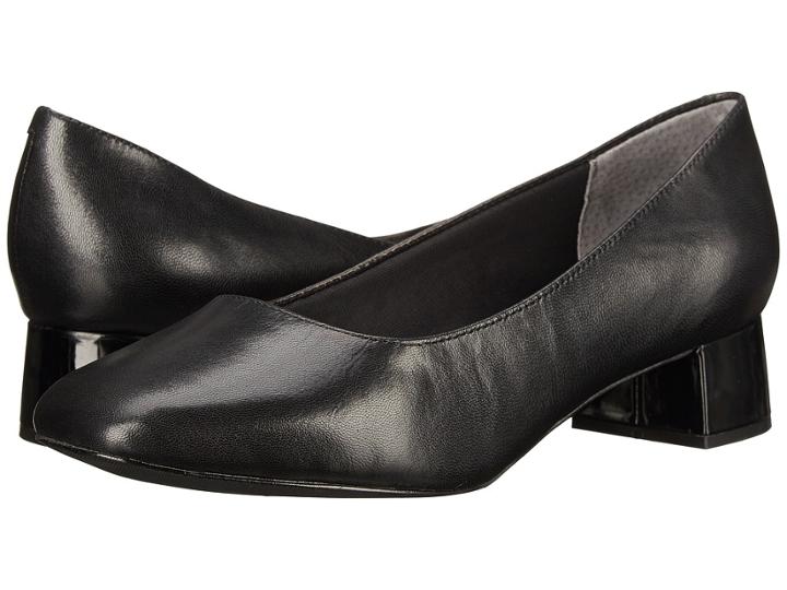 Trotters Lola (black Dress Kid Leather) Women's 1-2 Inch Heel Shoes