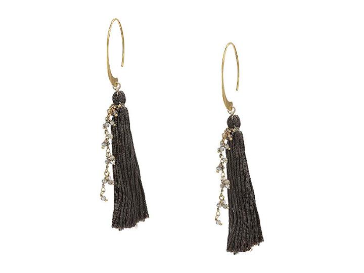Chan Luu Tassel Earrings (grey Mix) Earring