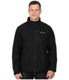 Columbia Plus Size Ascendertm Softshell Jacket (black) Men's Coat
