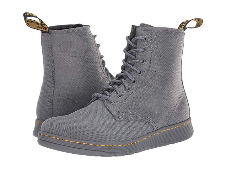 Dr. Martens Newton Dm's Lite (grey Broder/grey Diamond Rip Stop) Boots