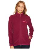 Columbia Mountain Crest Full Zip (dark Raspberry/deep Blush) Women's Coat