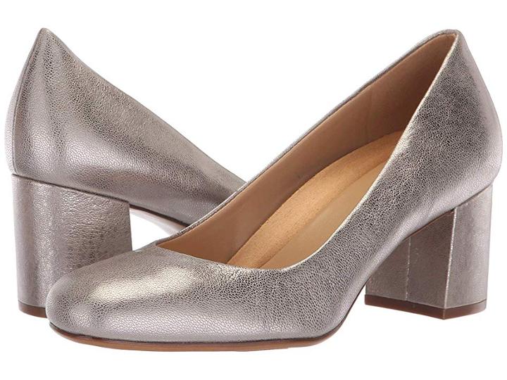 Naturalizer Whitney (dark Silver Metallic Dust Leather) High Heels
