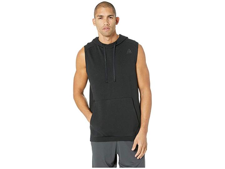 Reebok Combat Legacy Sleeveless Hoodie (black) Men's Clothing