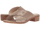 Isola Ginata (anthracite Distressed Foil Suede) Women's Slide Shoes
