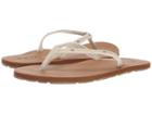 Flojos Rita (ivory/tan) Women's Toe Open Shoes