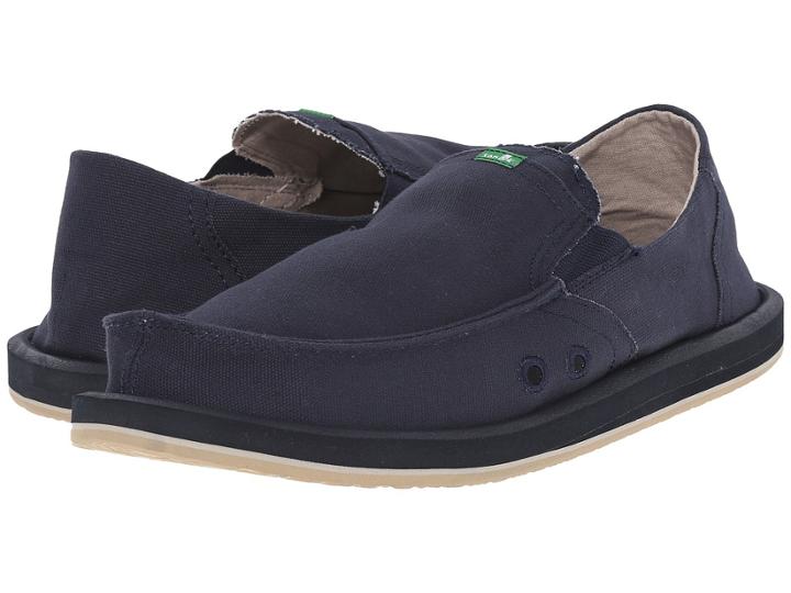 Sanuk Pick Pocket (navy) Men's Slip On  Shoes