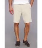 Tommy Bahama Coastal Twill Flat Front Short (khaki Sands) Men's Shorts