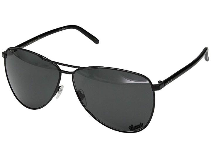 Gucci Gg0502s (smoke Black/shiny Black/grey) Fashion Sunglasses