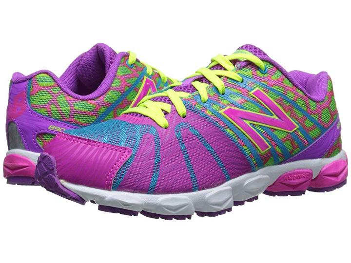 New Balance Kids 890v5 (big Kid) (pink/green) Girls Shoes