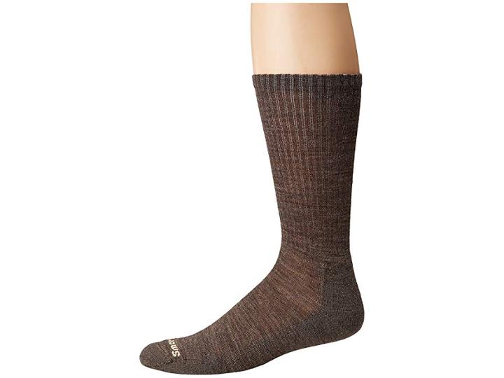 Smartwool Heathered Rib (taupe) Men's Crew Cut Socks Shoes