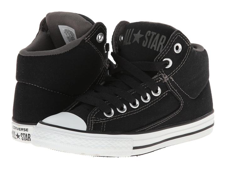 Converse Kids Chuck Taylor(r) All Star(r) High Street Hi (little Kid/big Kid) (black) Boys Shoes