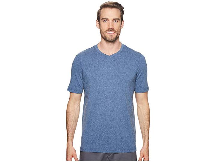 Travismathew Scully Fitness Crew (heather Dark Denum) Men's Long Sleeve Pullover