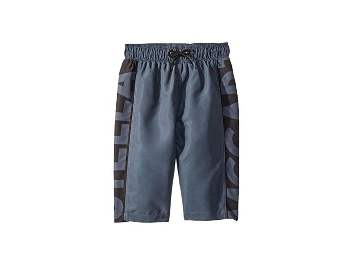 Stella Mccartney Kids Bix Banded Waist Swim Shorts (toddler/little Kids/big Kids) (black) Boy's Swimwear