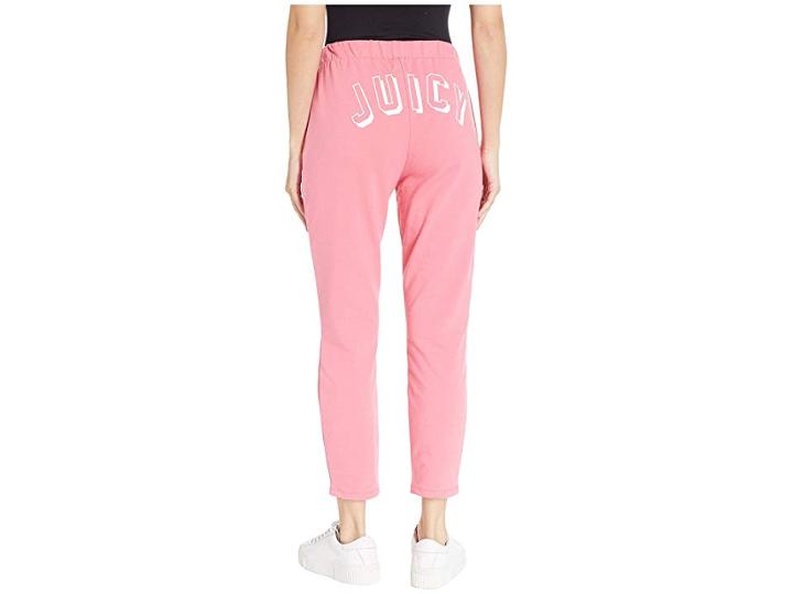 Juicy Couture Juicy Oversize Logo Pants (camelia Rose) Women's Casual Pants