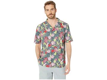 U.s. Surf Club Fruit Salad Print Shirt (dune's Green) Men's Clothing