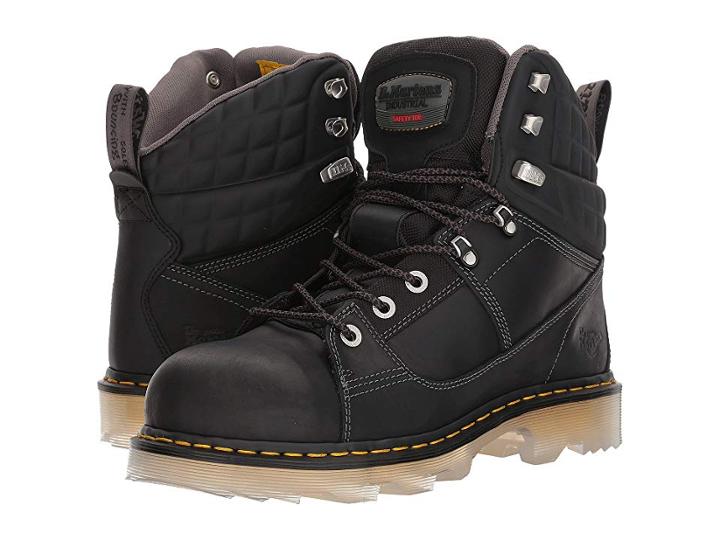 Dr. Martens Camber Alloy Toe (black Connection/black Soft Rubbery) Boots