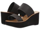 Chinese Laundry Ollie Sandal (black Burnished) Women's Wedge Shoes
