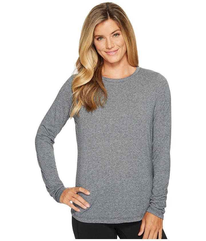 Under Armour Threadborne Train Long Sleeve Twist (black/graphite) Women's Clothing
