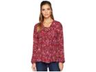 Roper 1841 Mirrored Floral (wine) Women's Clothing