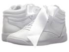 Reebok Lifestyle Freestyle Hi Satin Bow (white/skull Grey) Women's Shoes