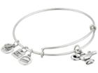 Alex And Ani Lamp Of Light Charm Bangle (rafaelian Silver Finish) Bracelet
