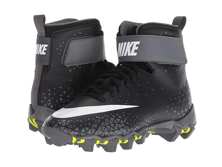 Nike Kids Force Savage Shark Football (toddler/little Kid/big Kid) (black/white/dark Grey) Boys Shoes