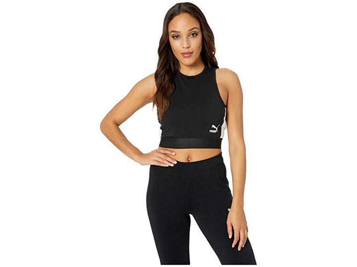 Puma Xtg Crop Top (puma Black) Women's Clothing