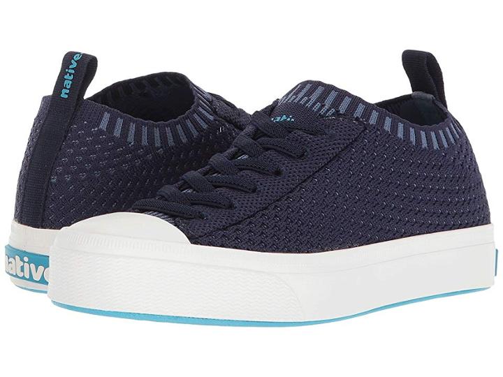 Native Kids Shoes Jefferson 2.0 Liteknit (little Kid) (regatta Blue/shell White) Kids Shoes