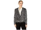 Nic+zoe Fringe Worthy Cardy (black Mix) Women's Sweater