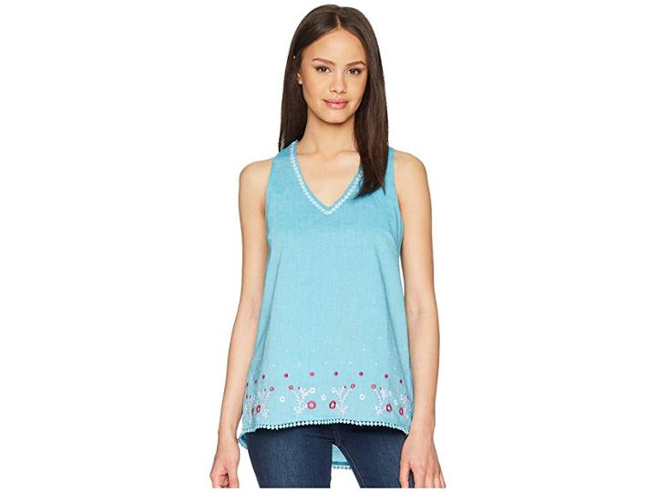 Mountain Khakis Sunnyside Ii Tank Top (bay Blue) Women's Sleeveless