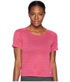 Nike Miler Breathe Short Sleeve Top (wild Cherry/heather) Women's Short Sleeve Pullover