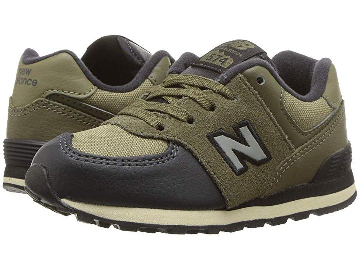 New Balance Kids Ic574v1 (infant/toddler) (covert Green/triumph Green) Boys Shoes
