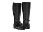 Trotters Liberty (black Burnished Leather/embossed Anaconda) Women's Boots