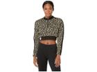 Puma Wild Pack T7 Cropped Crew Tr (pebble) Women's Clothing