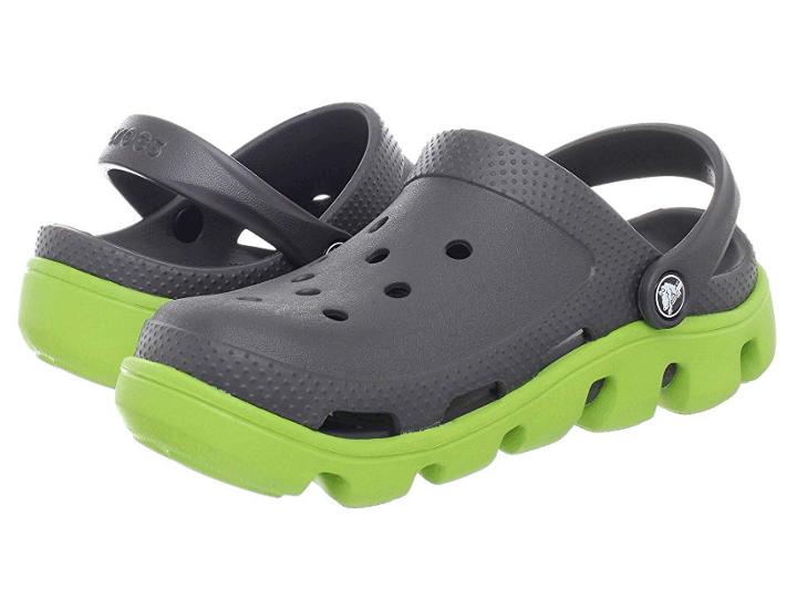 Crocs Duet Sport Clog (graphite/volt Green) Shoes