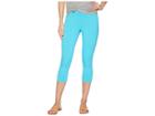 Fresh Produce Oceanside Capri Leggings (luna Turquoise) Women's Casual Pants