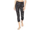 Jockey Active Macrame Printed Leggings (charcoal Heather/tie-dye) Women's Casual Pants