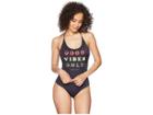 Spiritual Gangster Good Vibes Only Retreat One-piece (vintage Black) Women's Jumpsuit & Rompers One Piece