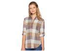 Woolrich Any Point Convertible Flannel Shirt (wild Aster Multi) Women's Long Sleeve Button Up