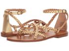 Soludos Amalfi Braided Metallic Sandal (gold) Women's Sandals