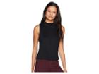 Kensie Drapey Wide Rib Top Ks8k3756 (black) Women's Sleeveless