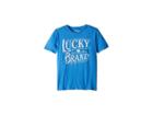 Lucky Brand Kids Short Sleeve Graphic Tee (big Kids) (strong Blue Heather) Boy's T Shirt