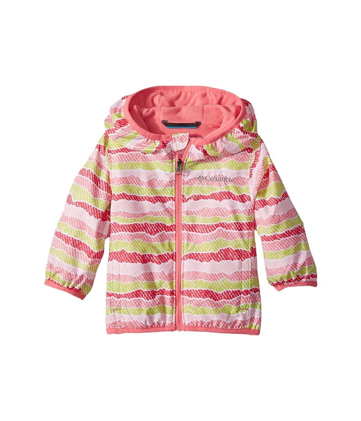 Columbia Kids Mini Pixel Grabbertm Ii Wind Jacket (infant/toddler) (lollipop Stripe) Boy's Coat