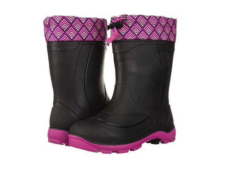 Kamik Kids Snobuster 2 (toddler/little Kid/big Kid) (black/magenta) Girls Shoes