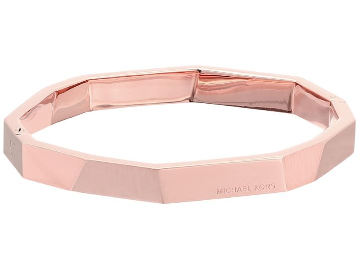 Michael Kors Urban Rush Bangle Bracelet (rose Gold) Bracelet