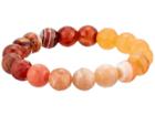 Dee Berkley Second Chakra Creativity Gemstone Beaded Bracelet (multi/orange) Bracelet